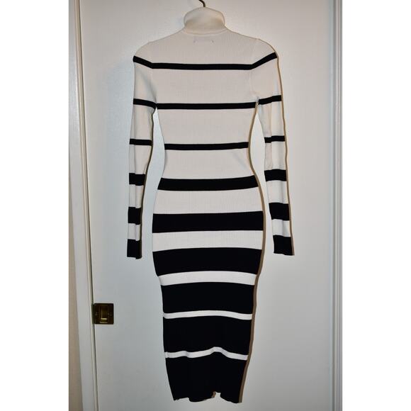PrettyGuide Turtleneck Sweater Dress Long Sleeve Ribbed Stretch Midi Bodycon NWT - Picture 12 of 14